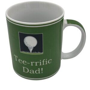 TeeRrific Dad Golf Mug By Ganz Green Ceramic Coffee Cup